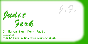 judit ferk business card